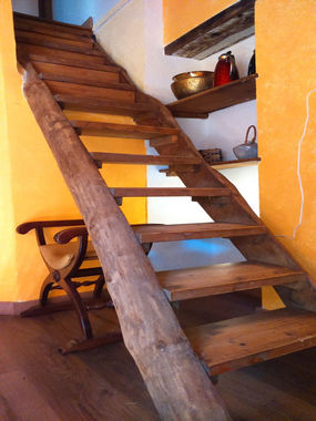 Treppe zu den Schlafzimmern