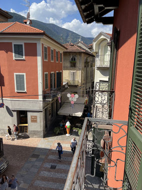 Blick vom Balkon
