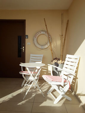 Private �berdachte Terrasse