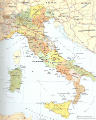 Carte Italie: Carte politique de l'Italie à télécharger